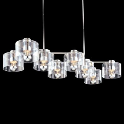 Transparence 8-Light Rectangle Chandelier by Sonneman Lighting - Starlight Lighting USA and Canada